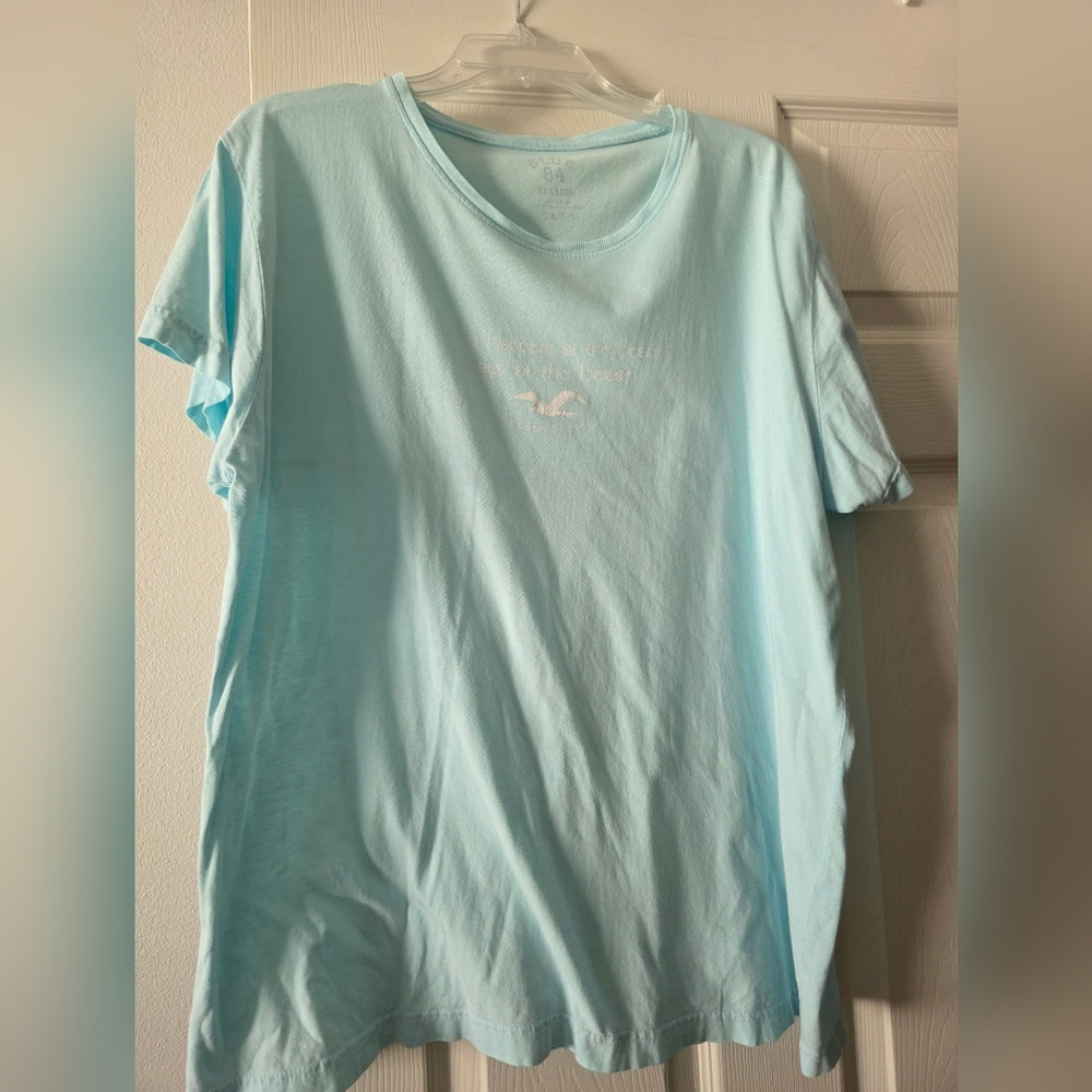 Light Blue Cannon Beach T-Shirt